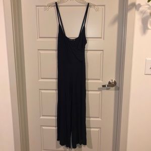 Boohoo navy blue jumpsuit